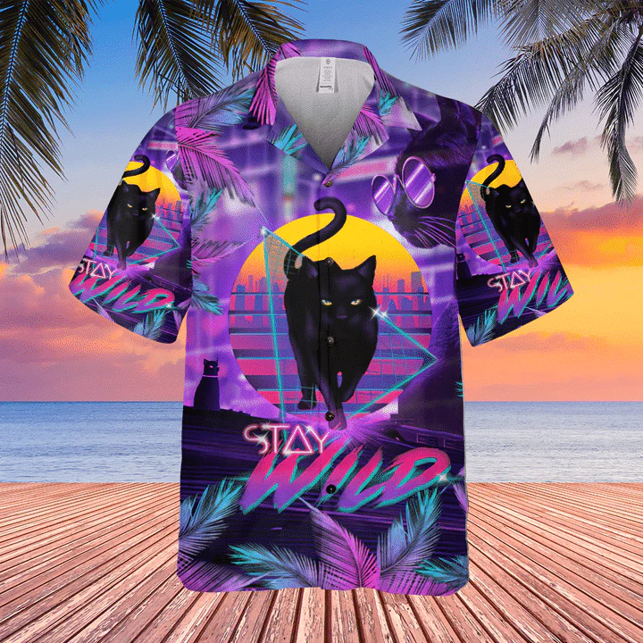 Feline Adoration 3D Hawaiian Shirt Perfect Cat Lovers Print 3
