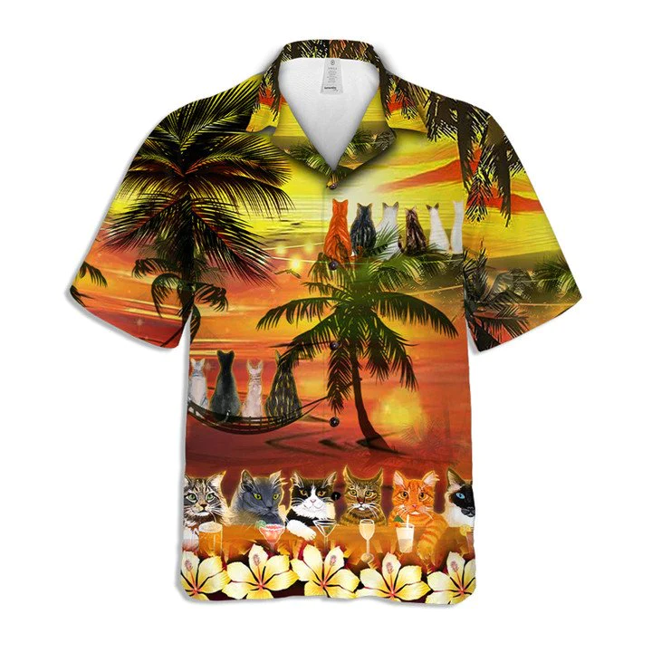Feline Adoration Hawaiian Shirt Dedicated Cat Lovers Series