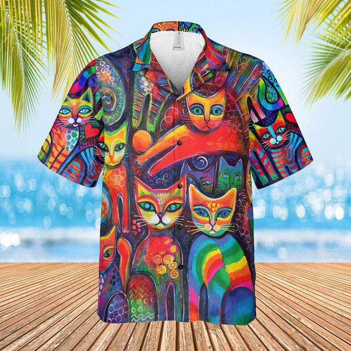 Feline Appreciation Hawaiian Shirt Cat Lovers Special