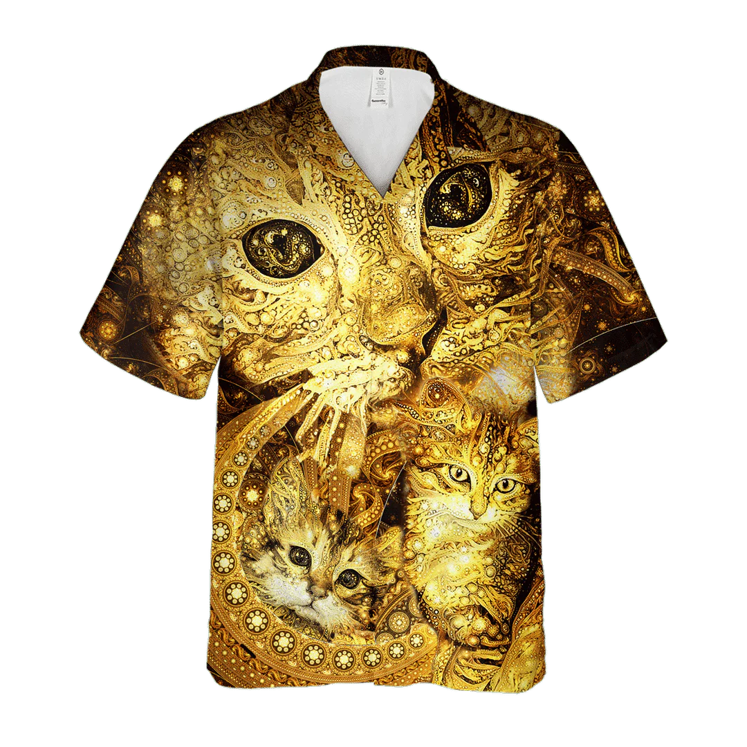 Feline Delight Hawaiian Shirt Dedicated Cat Lovers Print