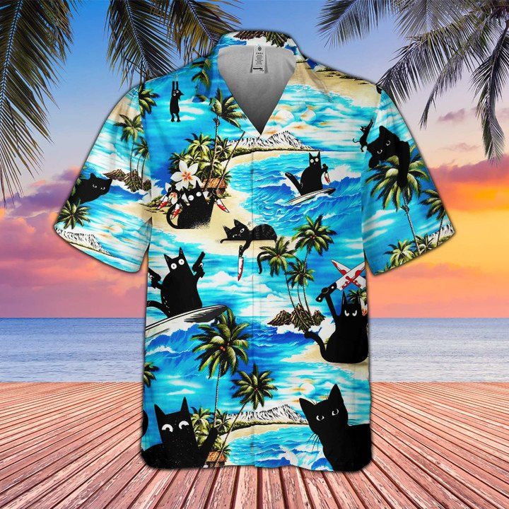 Feline Devotion Hawaiian Shirt Perfect Cat Lovers Design