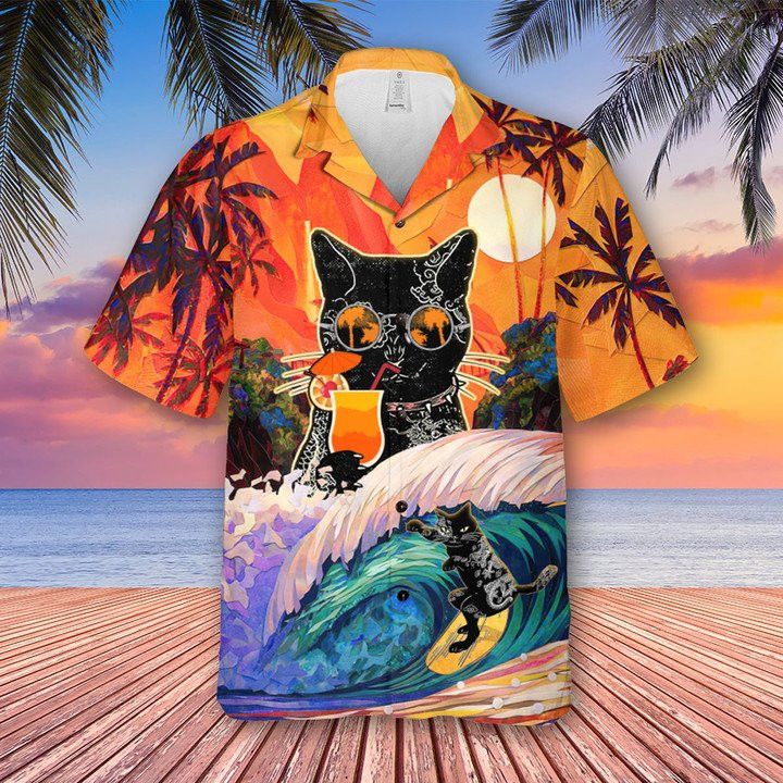 Feline Passion Showcase Hawaiian Shirt Perfect Cat Lovers Design