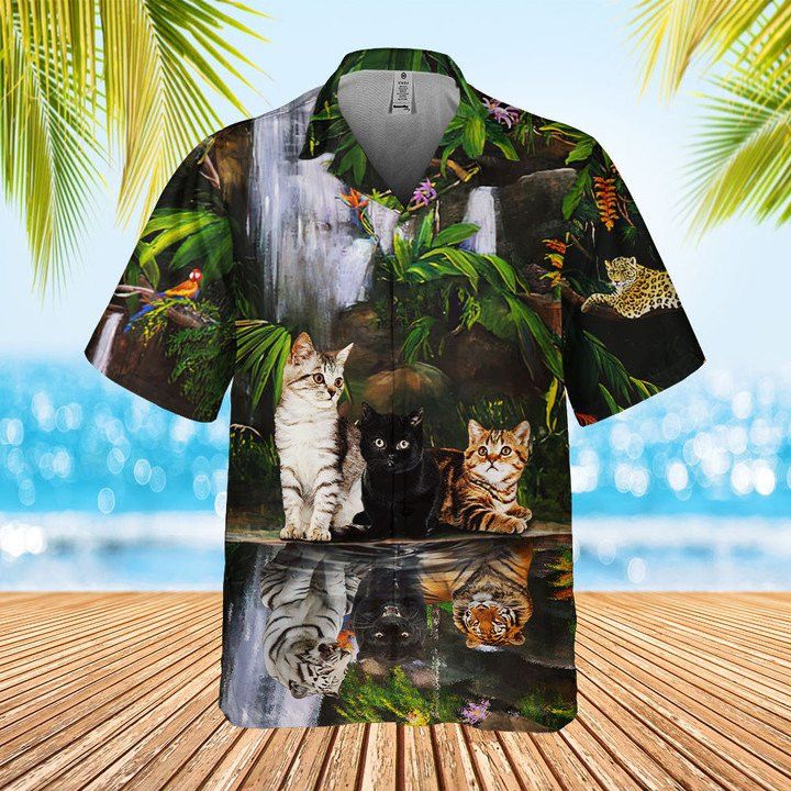 Feline Passion Showcased Hawaiian Shirt Unique Cat Lovers Design