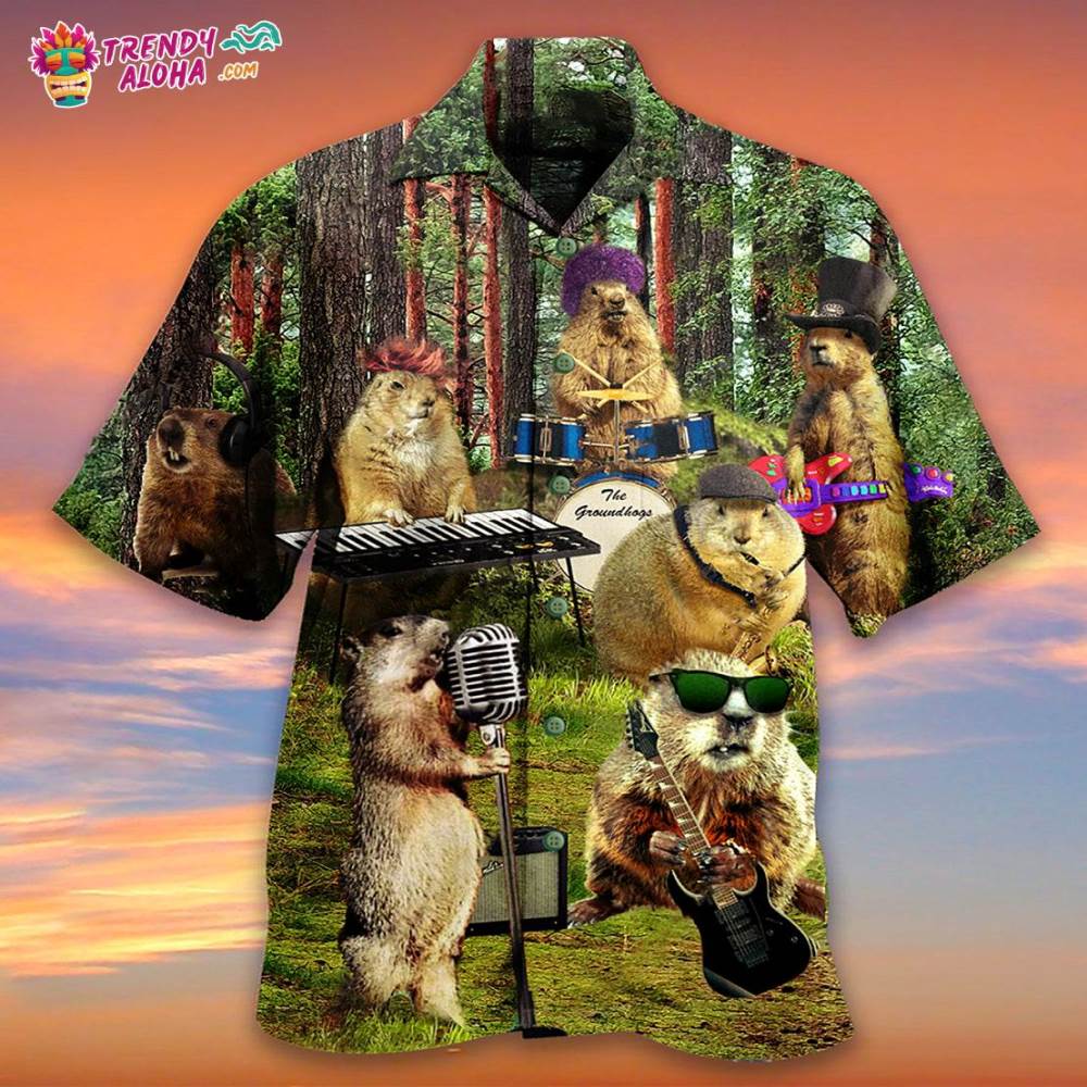 Ferret Animals Sing A Song Hawaiian Shirt – Trendy Aloha