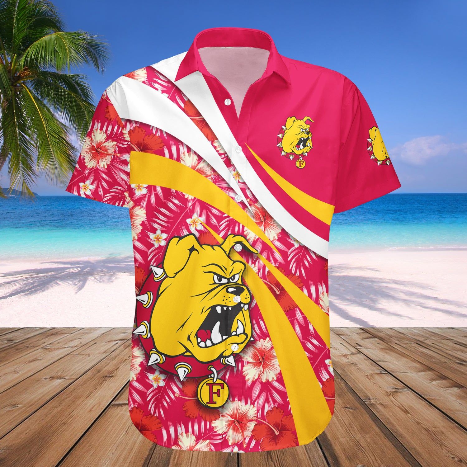 Ferris State Bulldogs Hawaii Shirt Hibiscus Sport Style – NCAA
