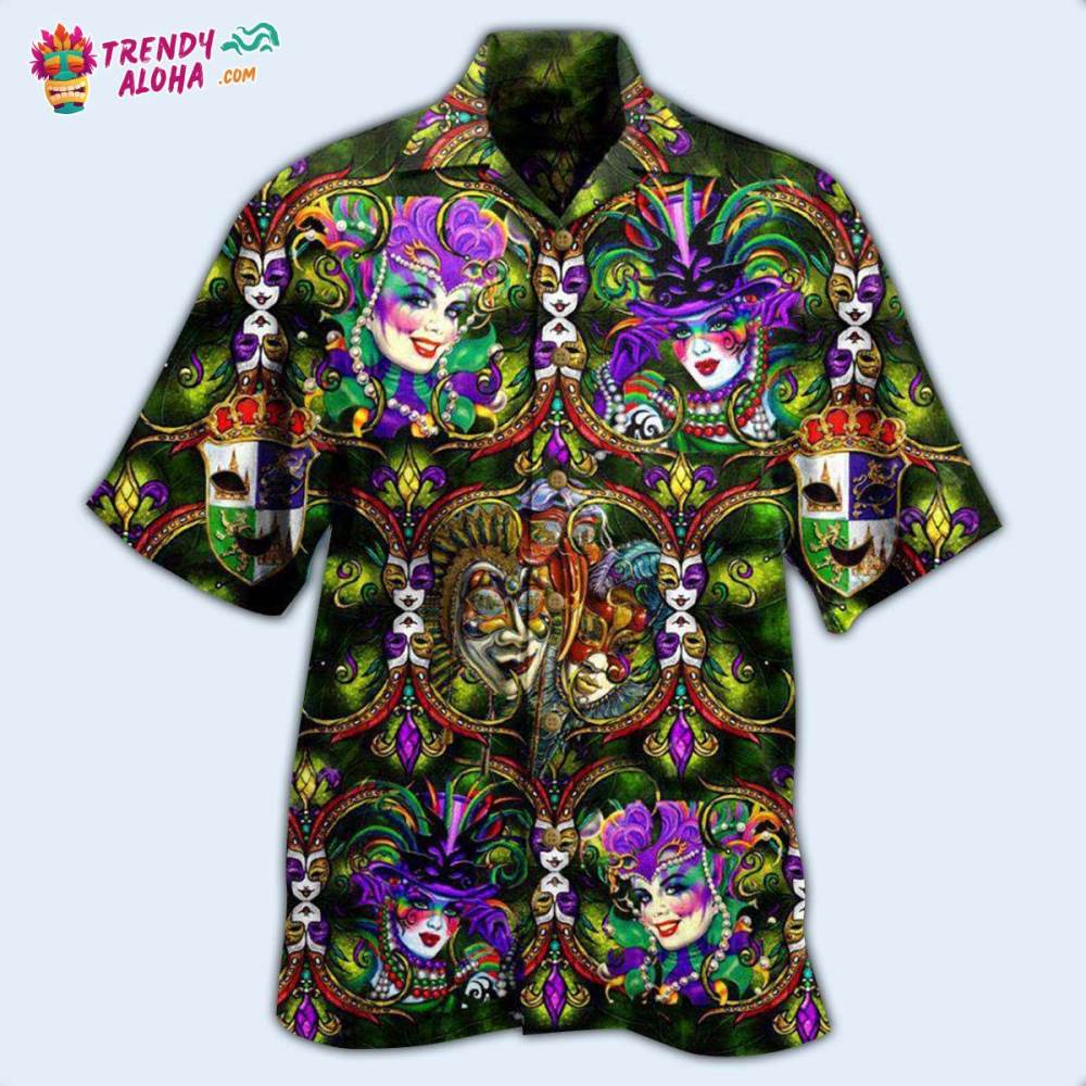 Festival Happy Mardi Gras Hawaiian Shirt – Trendy Aloha