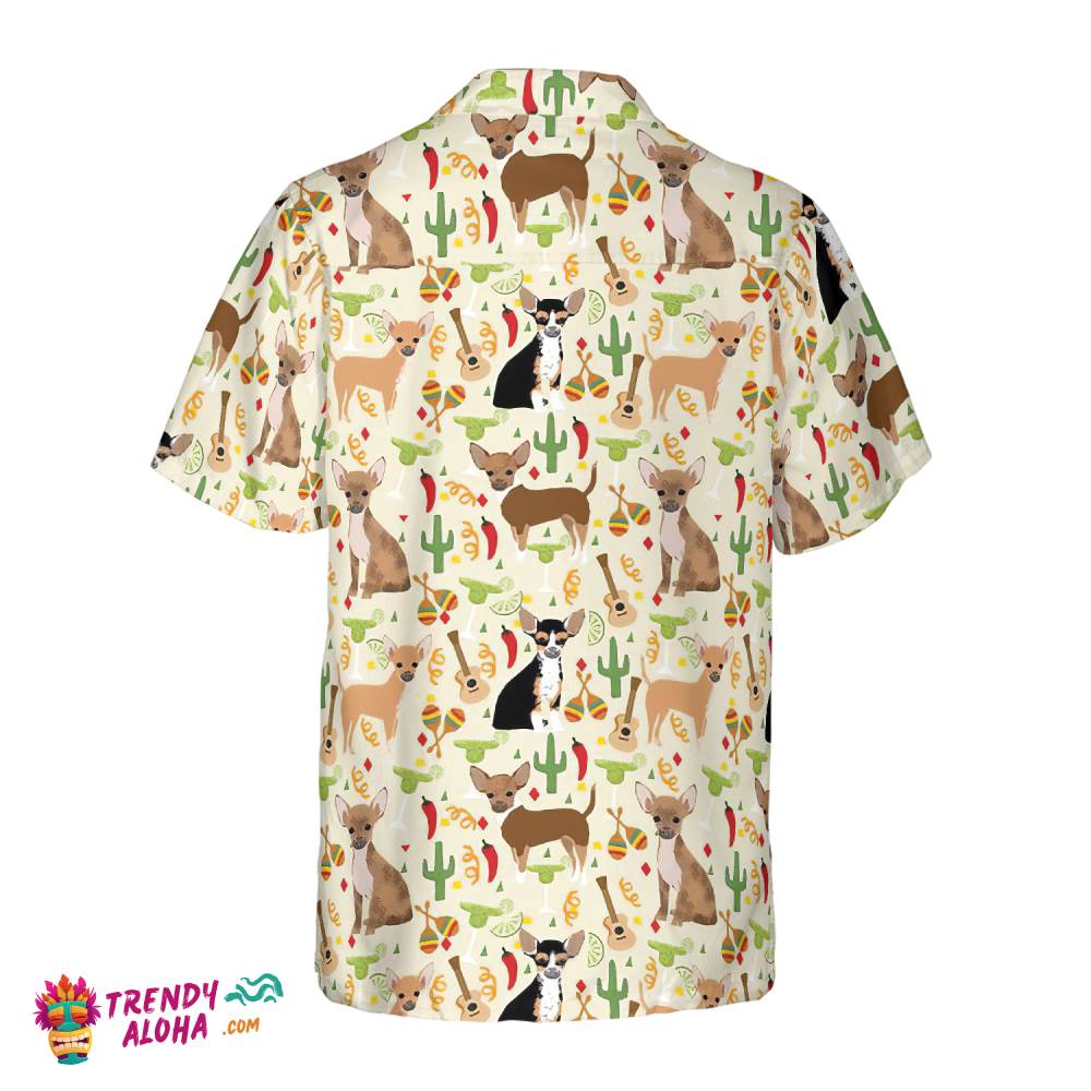 Fiesta Chihuahua And Margaritas Celebration Hawaiian Shirt