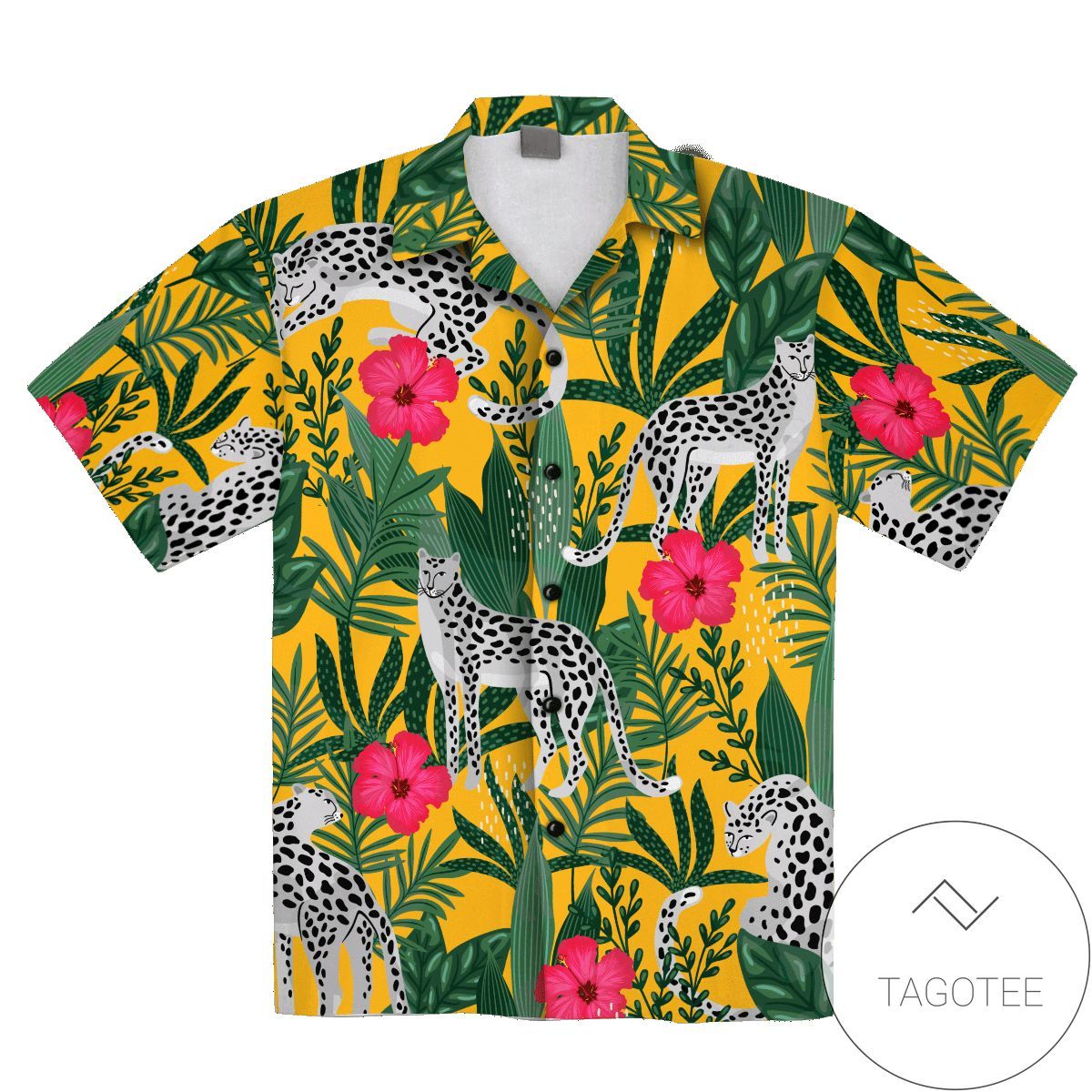 Find African Floral Leopard Pattern Flowers Tropical Hawaiian Shirts