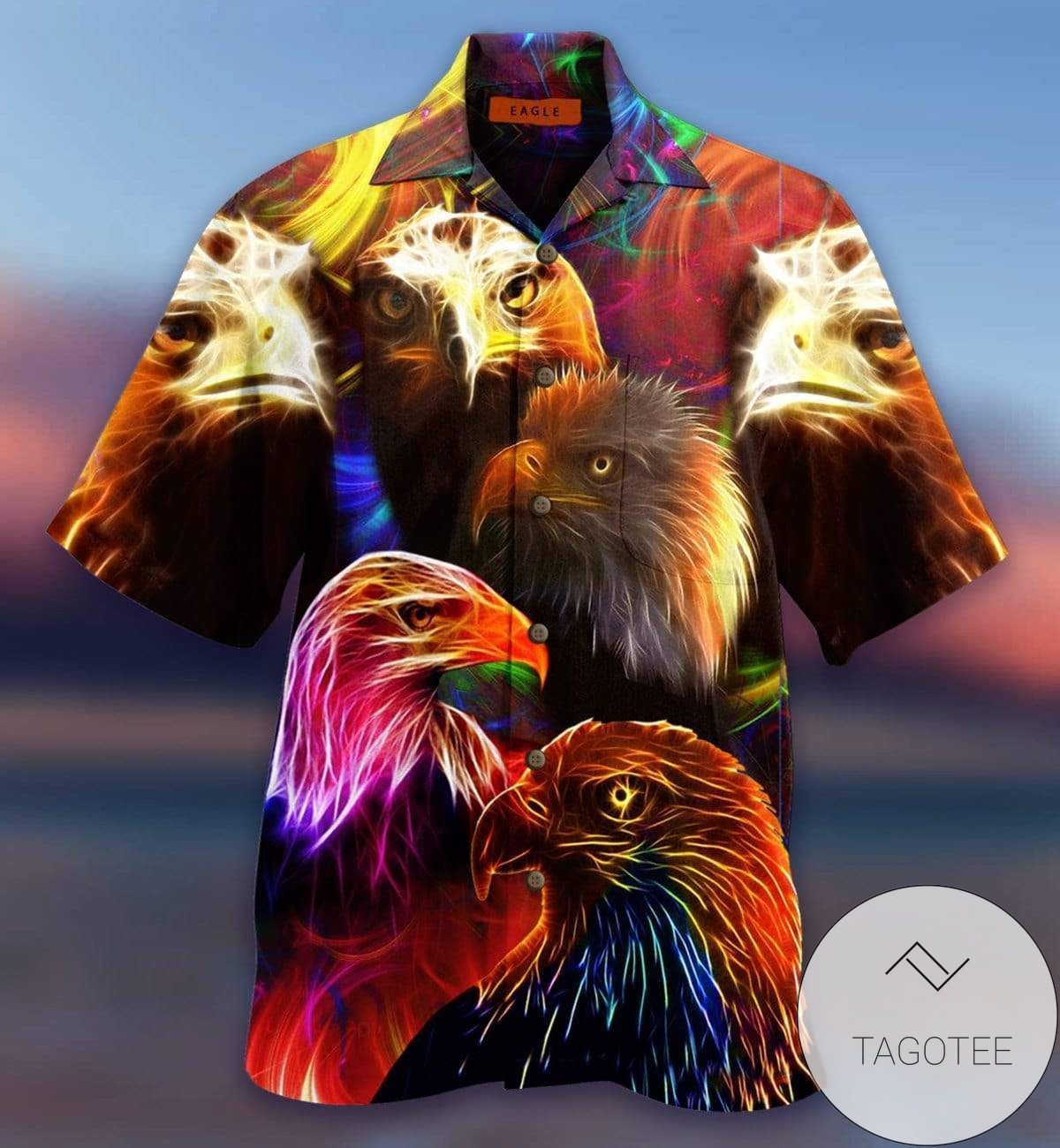 Find Amazing Colorful Strong Eagle Unisex Hawaiian Shirts