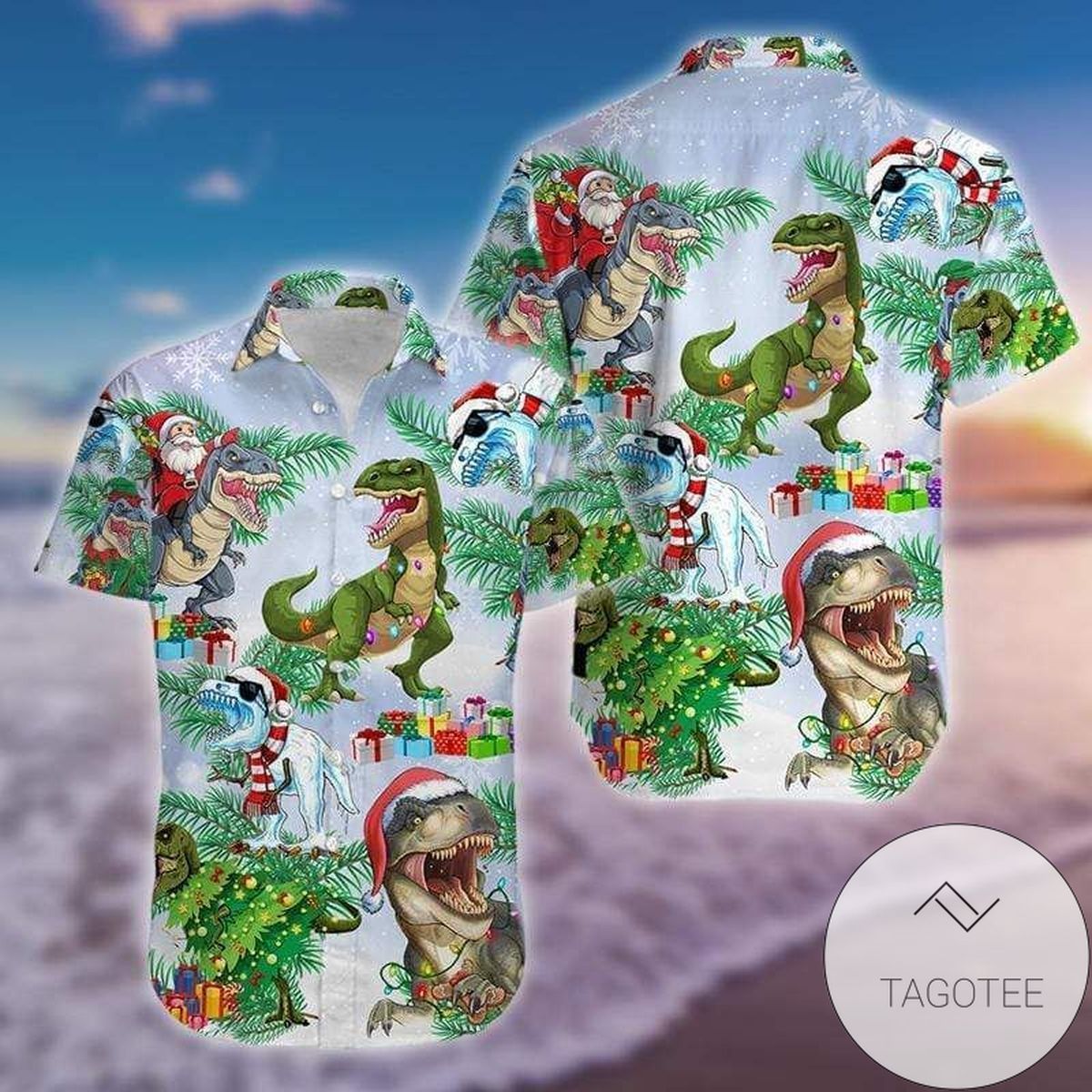 Find Hawaiian Shirts Christmas Funny Tree Rex T-rex