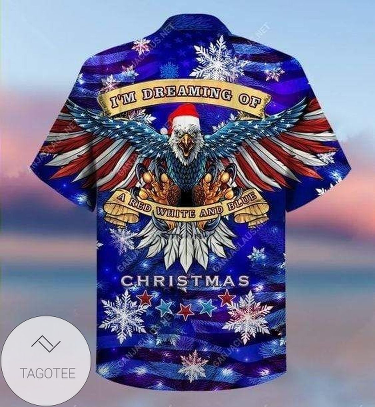 Find Hawaiian Shirts Red White And Blue Christmas