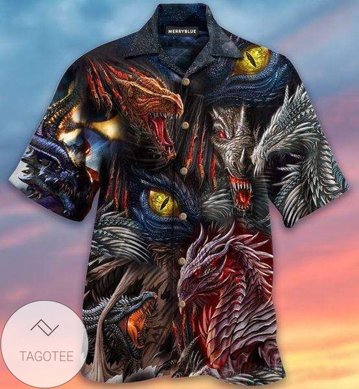 Fire Doesnt Kill Dragon It Bears Dragon Unisex Hawaiian Shirts