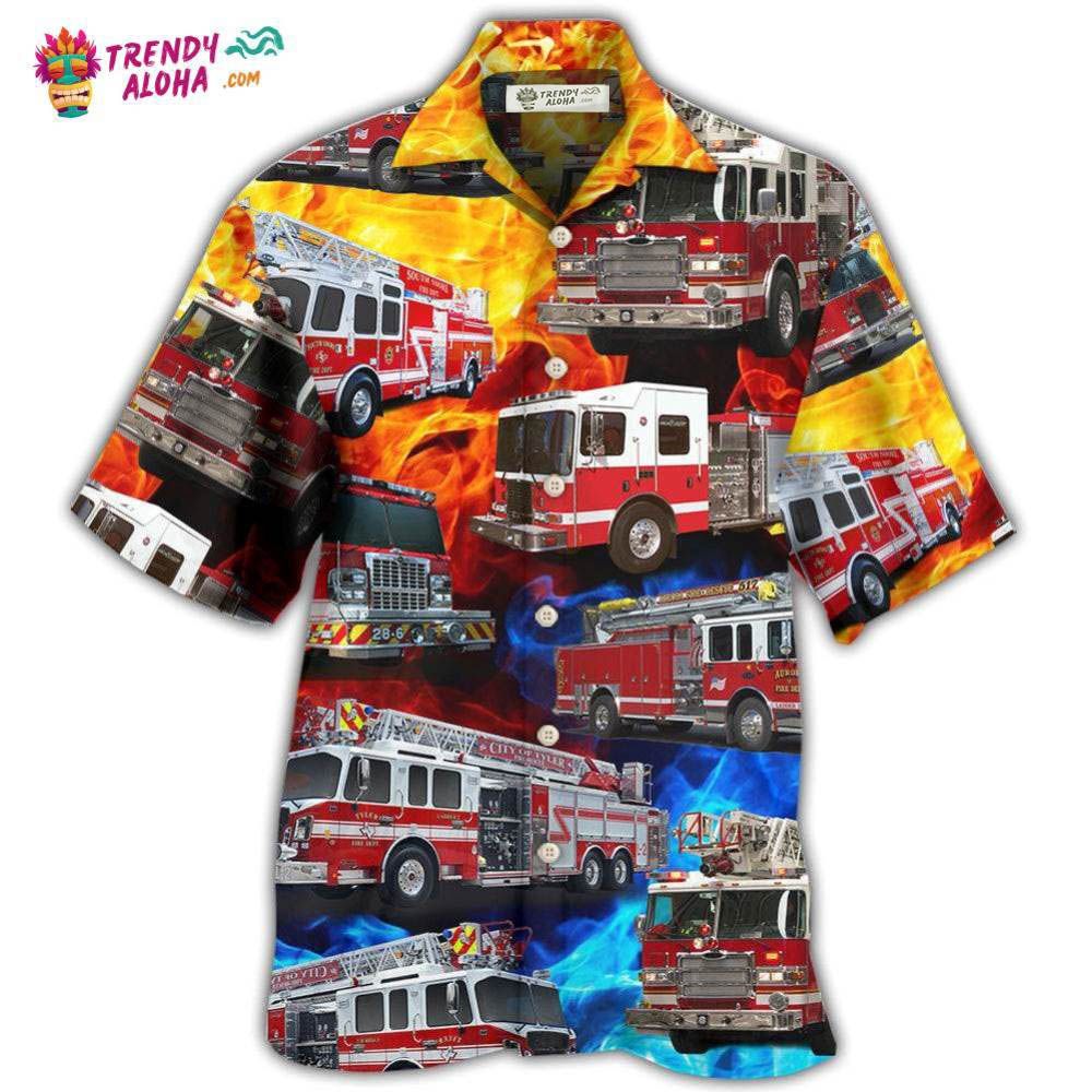Fire Truck Fire Life Hawaiian Shirt – Trendy Aloha Fire Truck Fire Life Hawaiian Shirt – Trendy Aloha