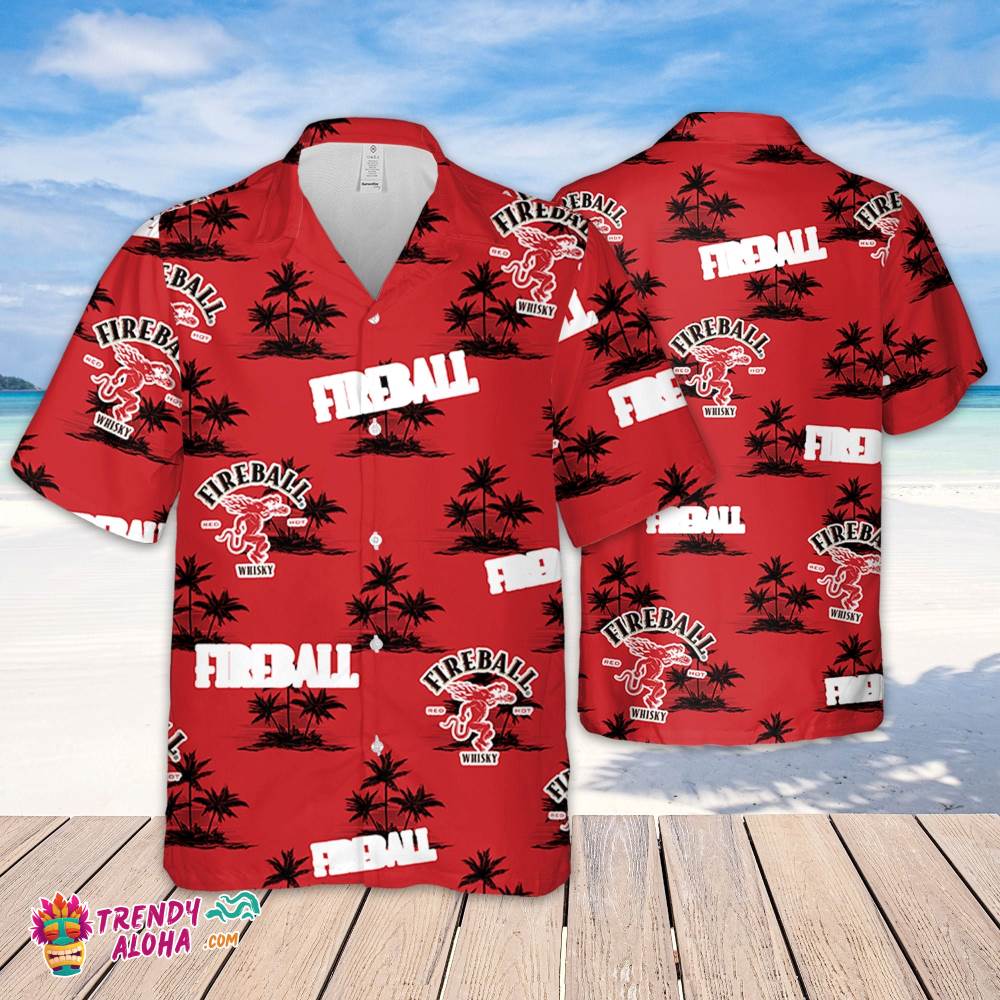Fireball Hawaiian Coconut Island Pattern Hawaiian Beer Lover Shirt, Classic Flowers Beer Aloha Shirt Fireball Hawaiian Coconut Island Pattern Hawaiian Beer Lover Shirt, Classic Flowers Beer Aloha Shirt