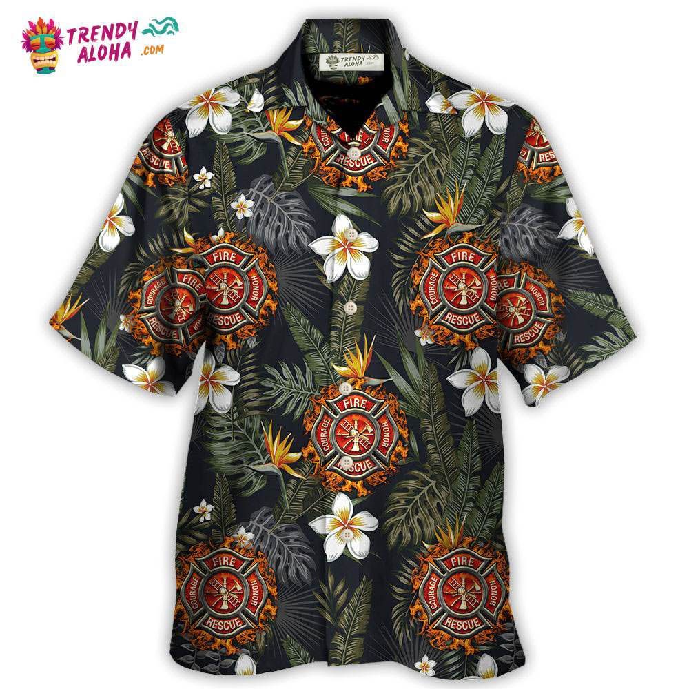 Firefighter Lover Tropical Style Hawaiian Shirt – Trendy Aloha