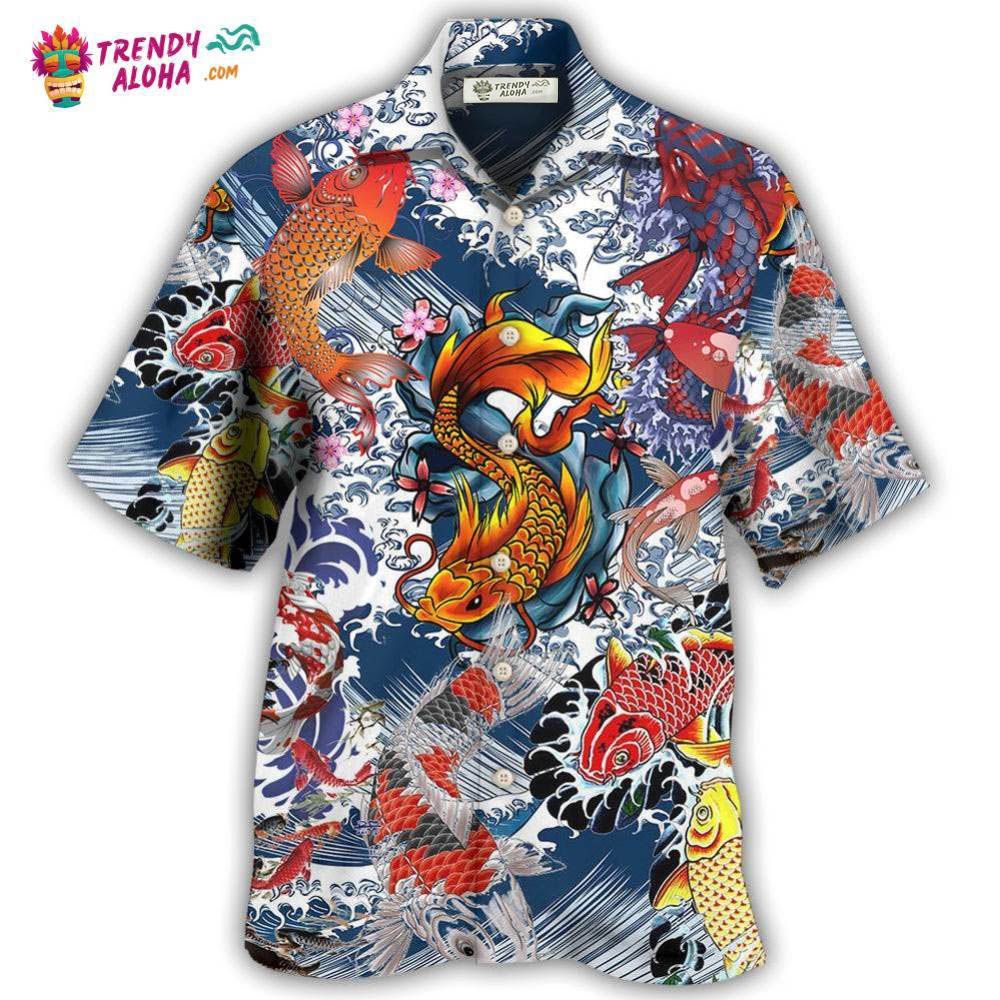 Fish Amazing Koi Fish In The Sea Hawaiian Shirt – Trendy Aloha