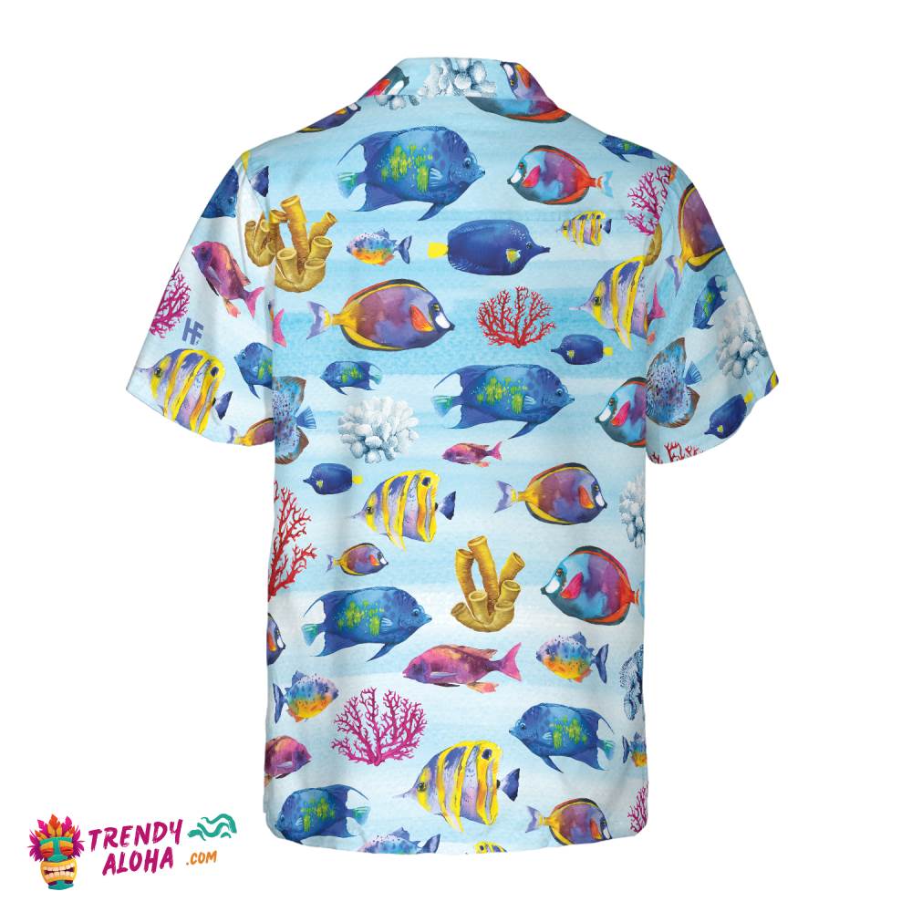 Fish And Corals Hawaiian Shirt