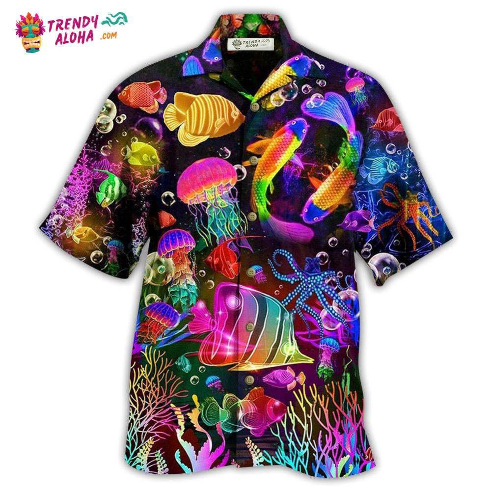 Fish Rainbow Lovely Style Hawaiian Shirt – Trendy Aloha