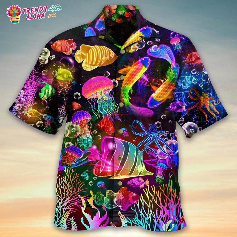 Fish Rainbow Lovely Style Hawaiian Shirt – Trendy Aloha