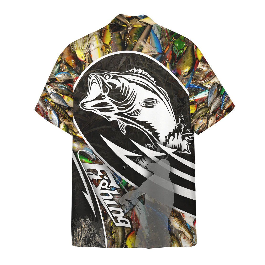 Fishing Hawaiian Shirt Colorful Fish Bass Fish Hawaii Aloha Shirt
