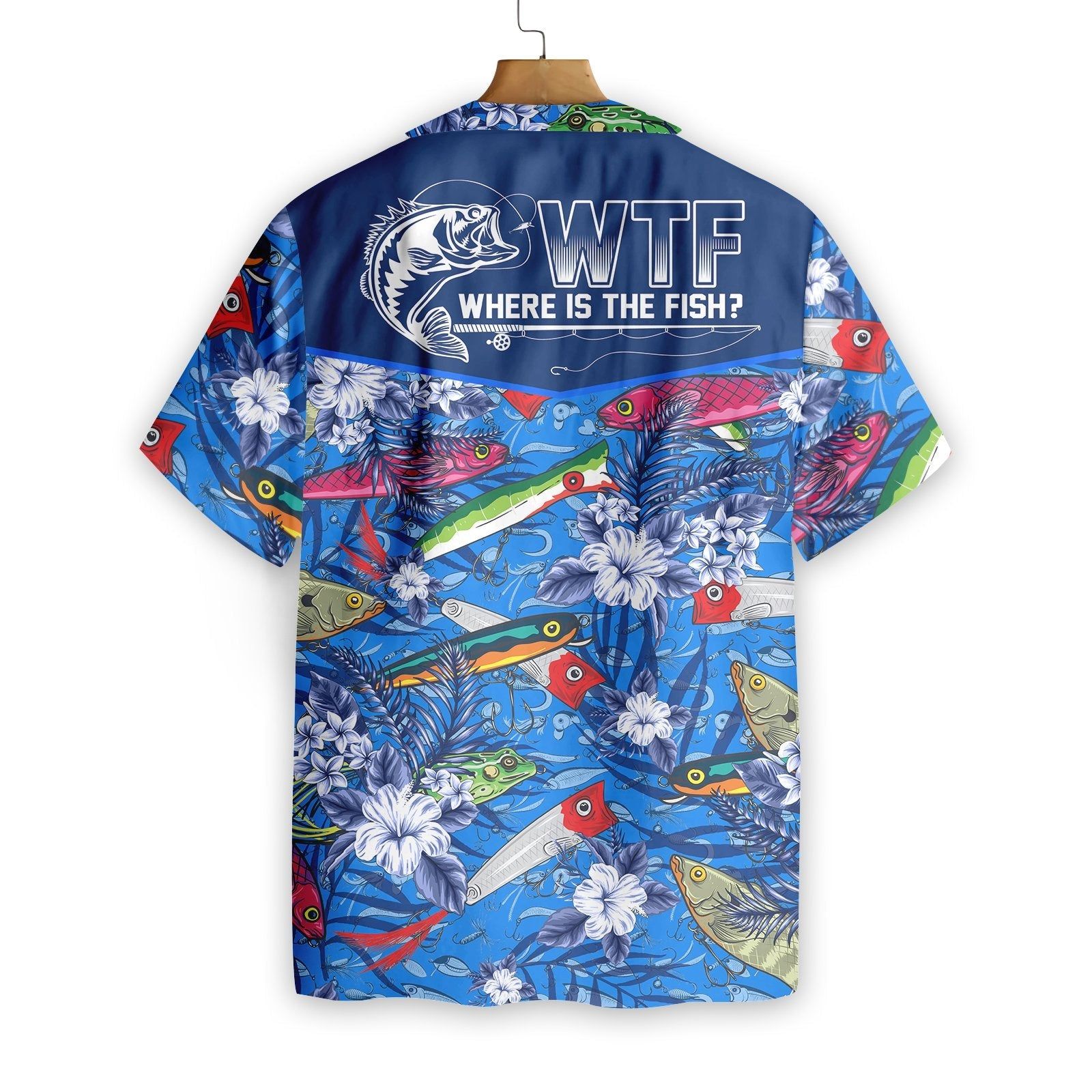 Fishing Hawaiian Shirt Where Is The Fish Fish Lure Hawaii Shirt