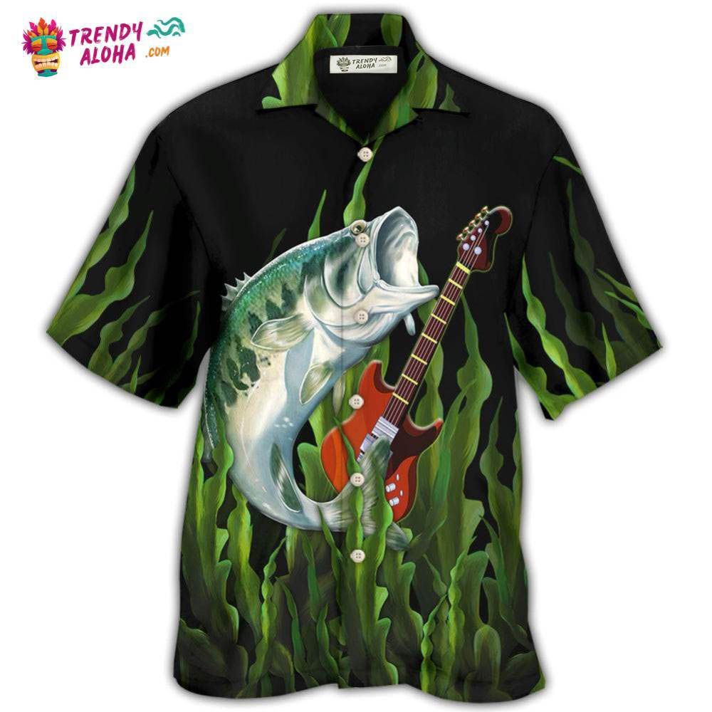 Fishing I Like Fishing And Guitars Hawaiian Shirt – Trendy Aloha