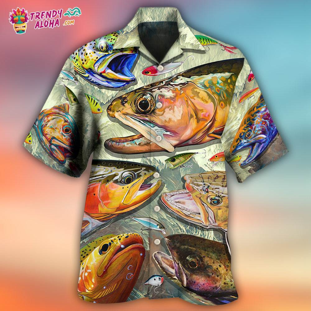 Fishing Is My Life Art Style Hawaiian Shirt – Trendy Aloha