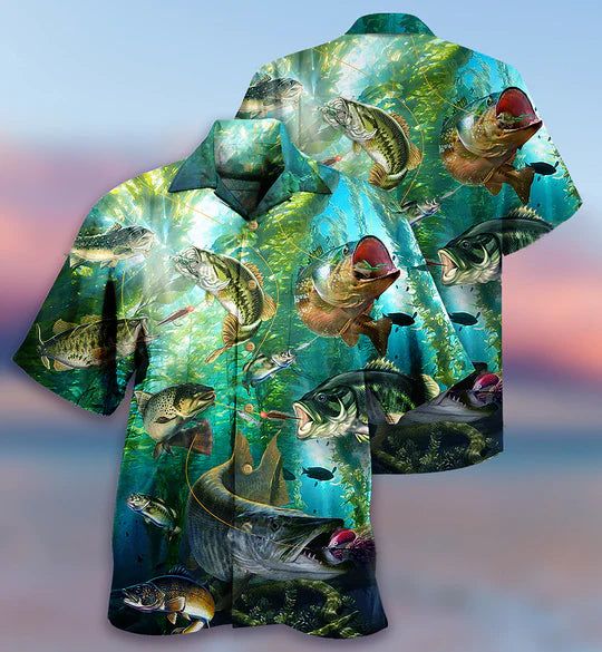 Fishing More Worry Less Blue Ocean – Hawaiian Shirt Fishing More Worry Less Blue Ocean – Hawaiian Shirt
