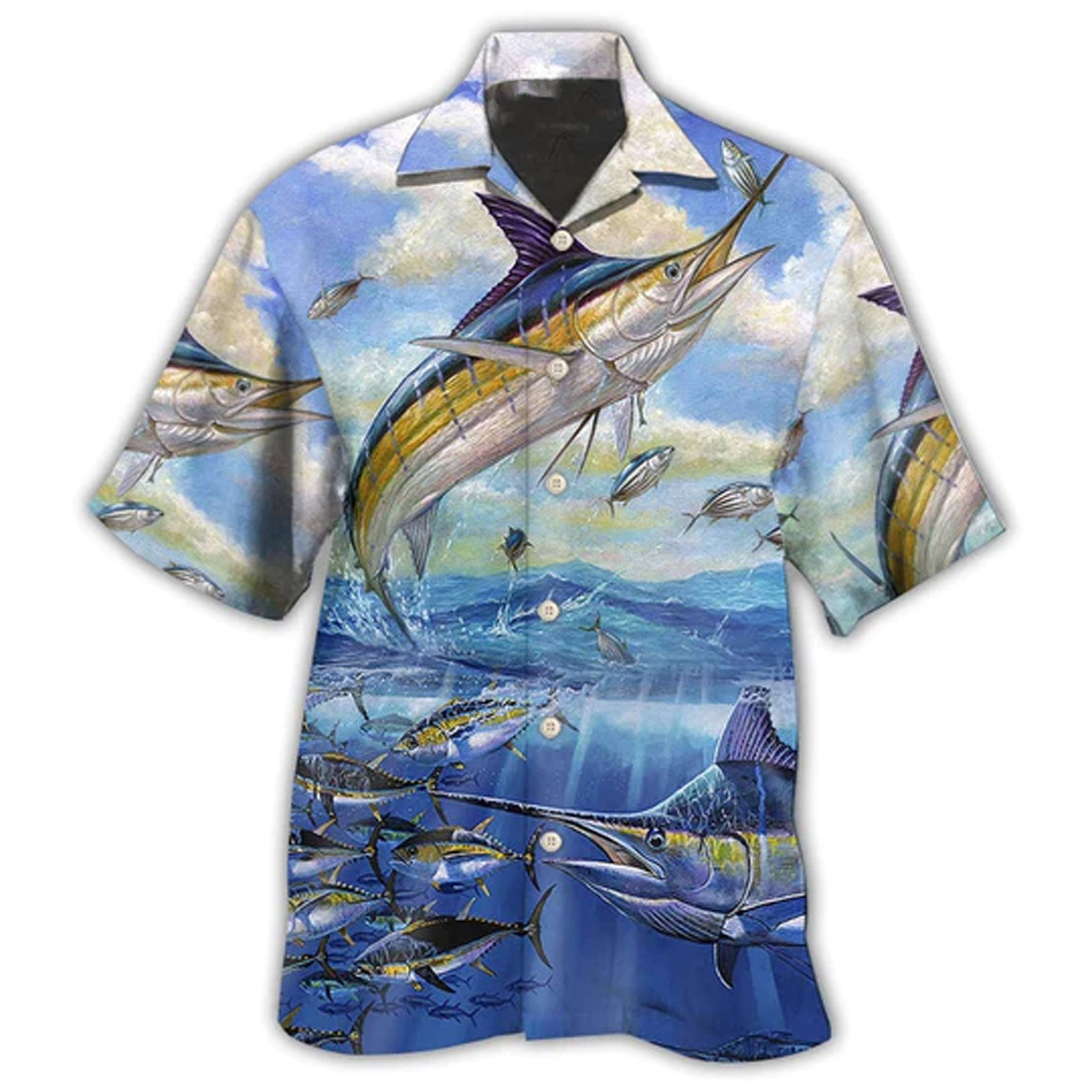 Fishing Ocean Blue Sky Freedom – Hawaiian Shirt