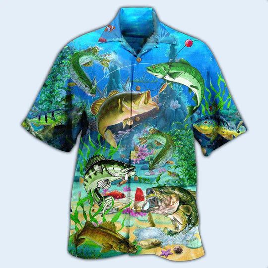 Fishing Real Men Do Fishing Blue Ocean – Hawaiian Shirt