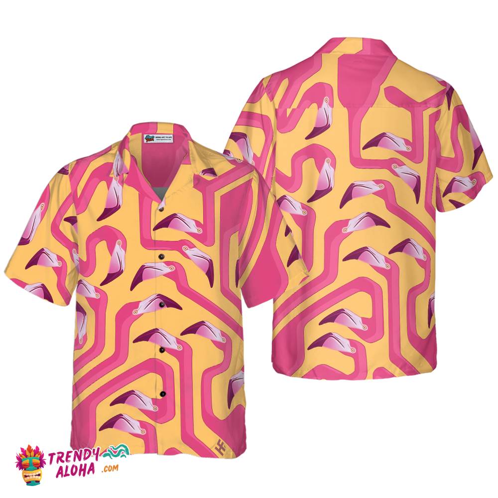 Flamingo 19 Hawaiian Shirt Flamingo 19 Hawaiian Shirt