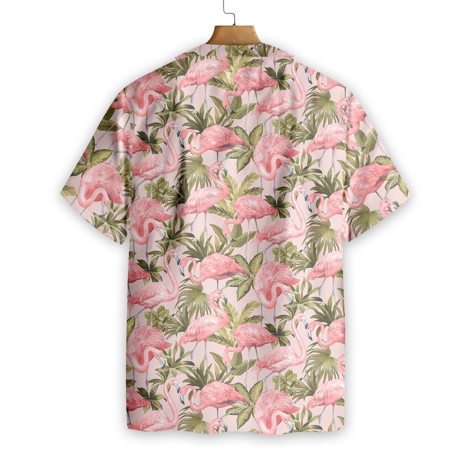 Flamingo Aloha Shirt Pink Aloha Shirt Flamingo Forest Pattern Hawaiian Shirt Flamingo Hawaii Shirt