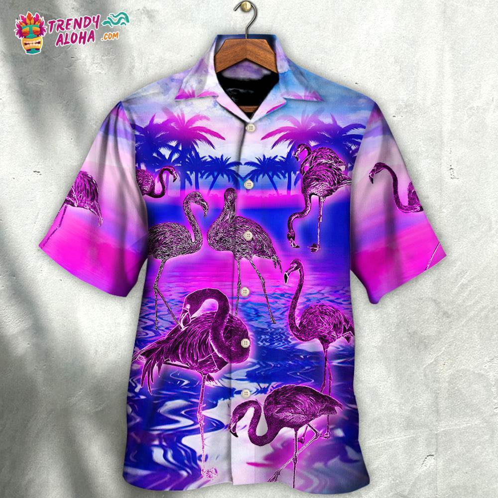 Flamingo – Be A Flamingo In A Flock Of Pigeons Hawaiian Shirt – Trendy Aloha