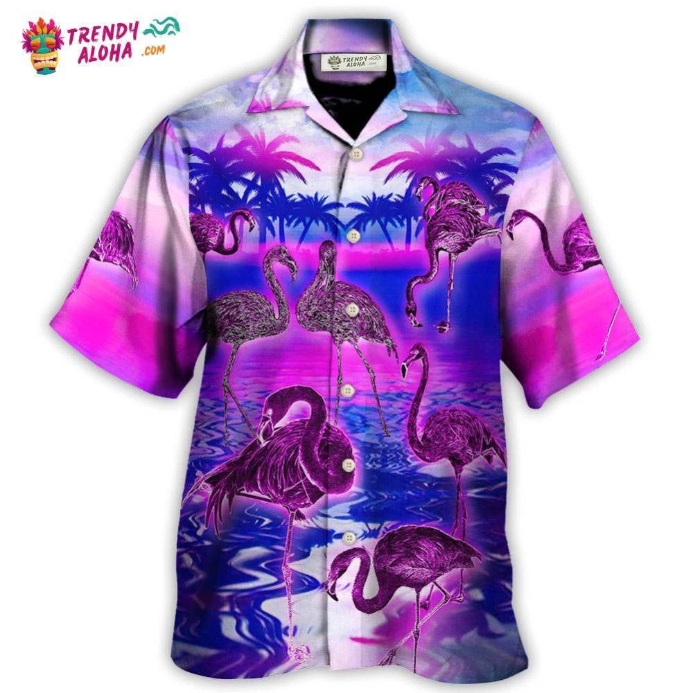 Flamingo – Be A Flamingo In A Flock Of Pigeons Hawaiian Shirt – Trendy Aloha