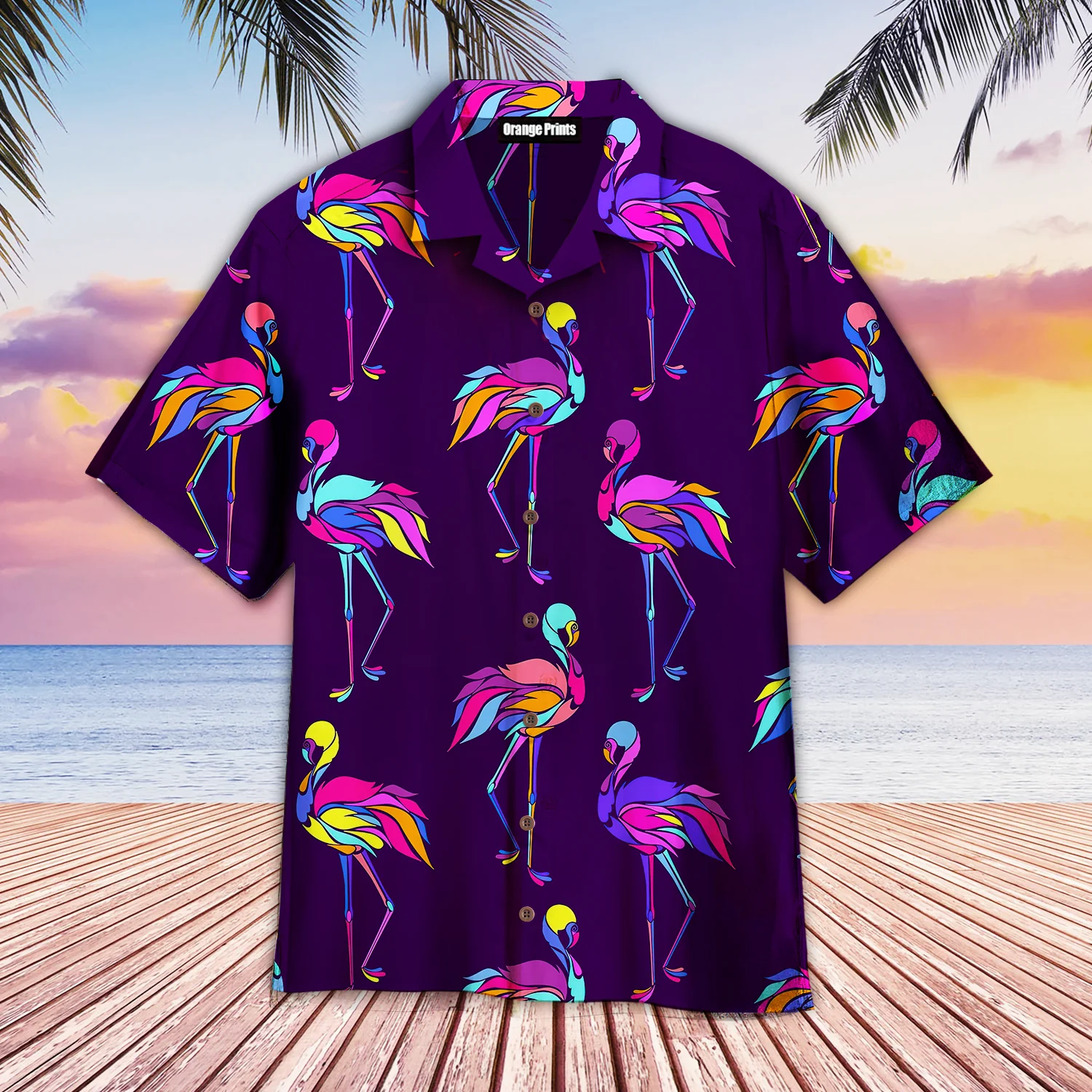 Flamingo Colorful Trendy Hawaiian Shirt Flamingo Colorful Trendy Hawaiian Shirt