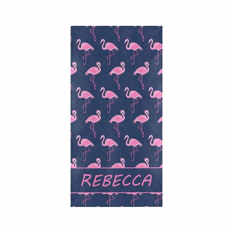 Flamingo Design Personalized Beach Towels Perfect for Summer Days