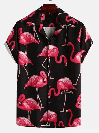 Flamingo Elegance Hawaiian Threads for Men and Women