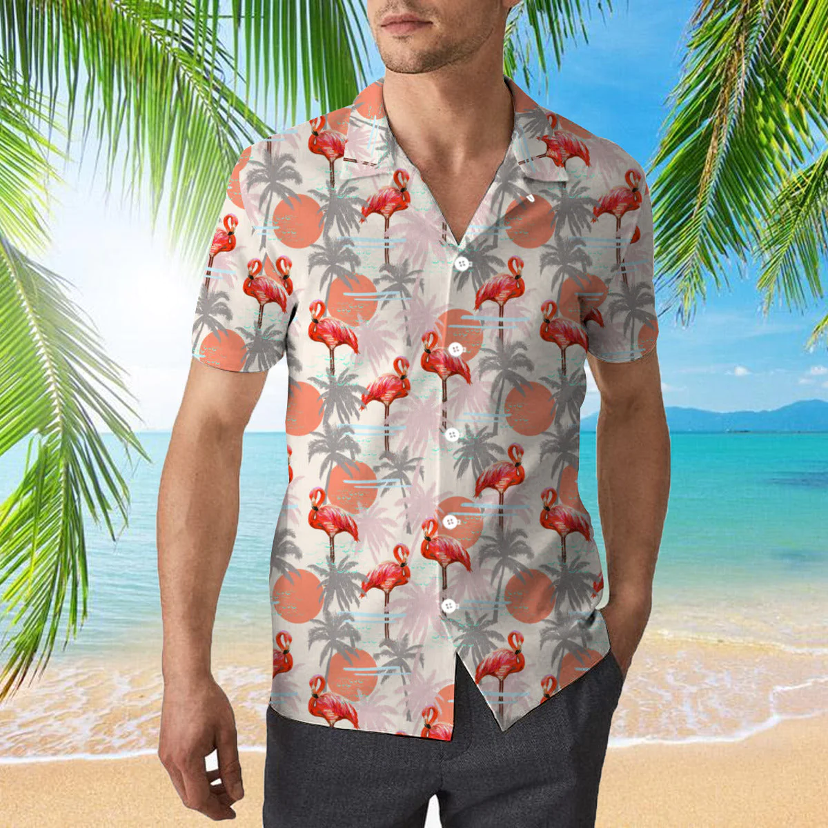 Flamingo Floral Summer Trendy Hawaiian Shirt For Aloha Shirt