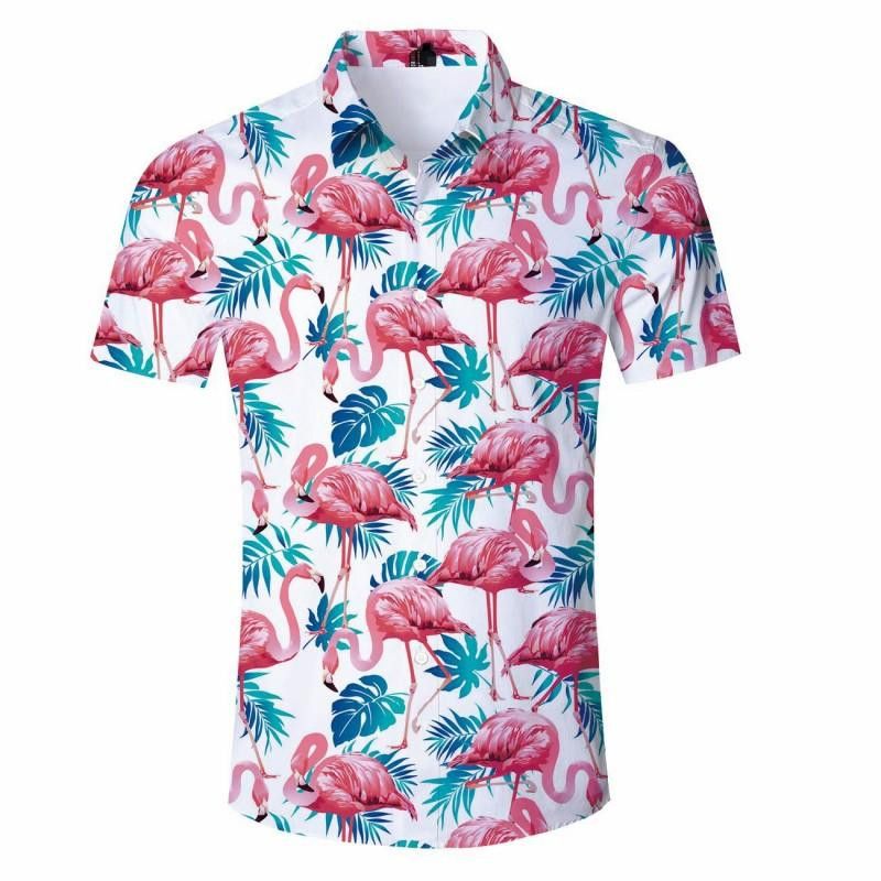 Flamingo Floral Trendy Hawaiian Shirt, Trendy Hawaiian Shirt For Men, Trendy Hawaiian Shirt For Women,, Unisex Print Aloha Short Sleeve Casual Shirt Summer Gifts Flamingo Floral Trendy Hawaiian Shirt, Trendy Hawaiian Shirt For Men, Trendy Hawaiian Shirt For Women,, Unisex Print Aloha Short Sleeve Casual Shirt Summer Gifts