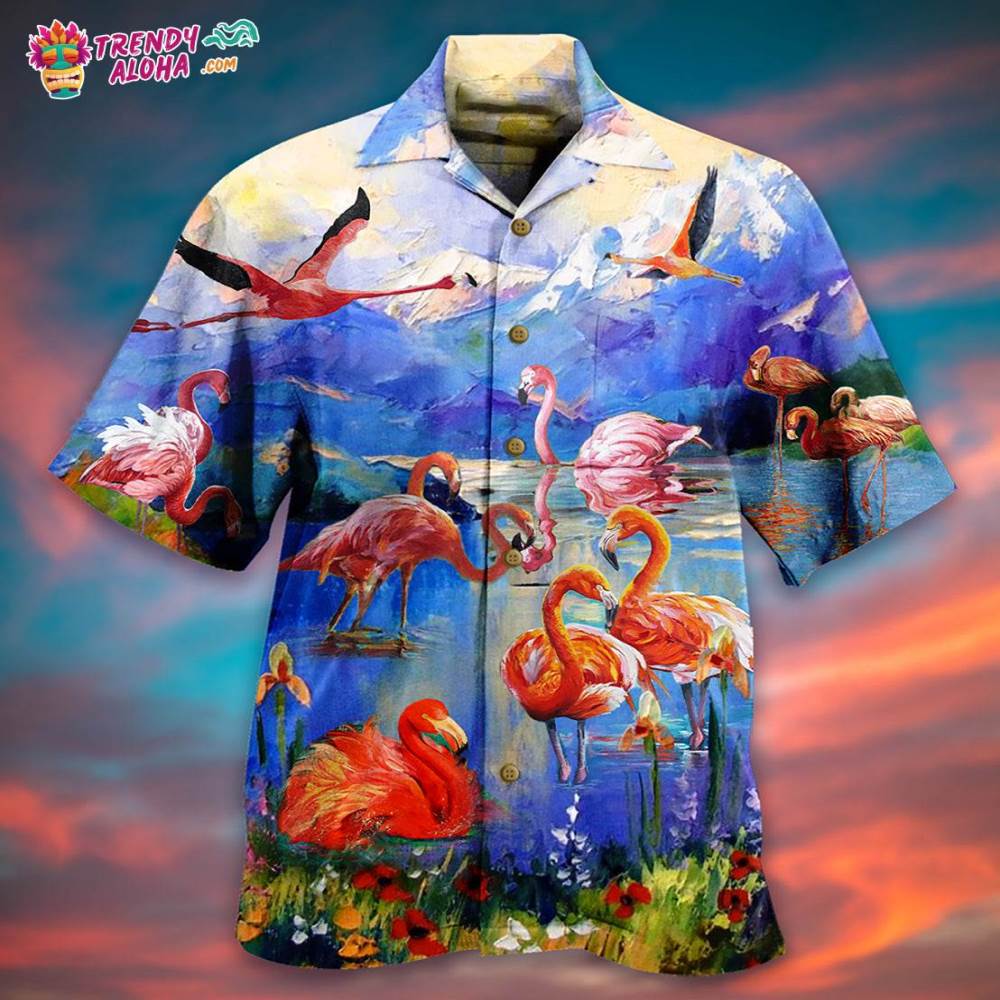 Flamingo Fly To Hawaii Hawaiian Shirt – Trendy Aloha