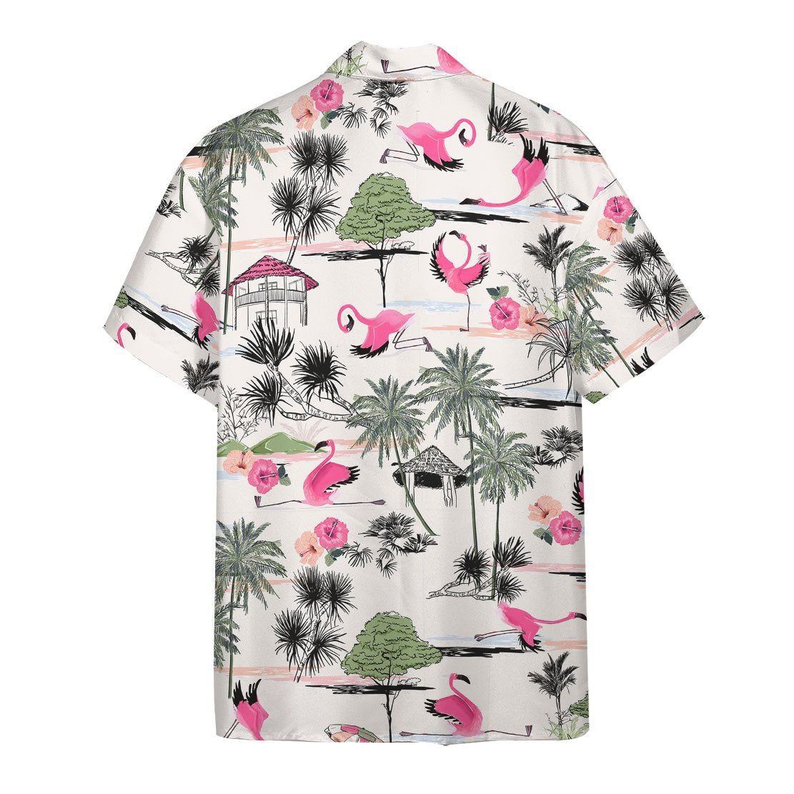 Flamingo Hawaii Shirt Vintage Yoga Flamingo Hawaiian Shirt Flamingo Aloha Shirt