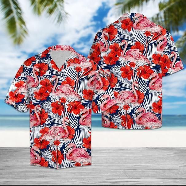 Flamingo Hibiscus Flower Colorful Floral Trendy Hawaiian Shirts, Aloha Shirt For Men Women, Funny Flamingo Beach Shirt Flamingo Hibiscus Flower Colorful Floral Trendy Hawaiian Shirts, Aloha Shirt For Men Women, Funny Flamingo Beach Shirt