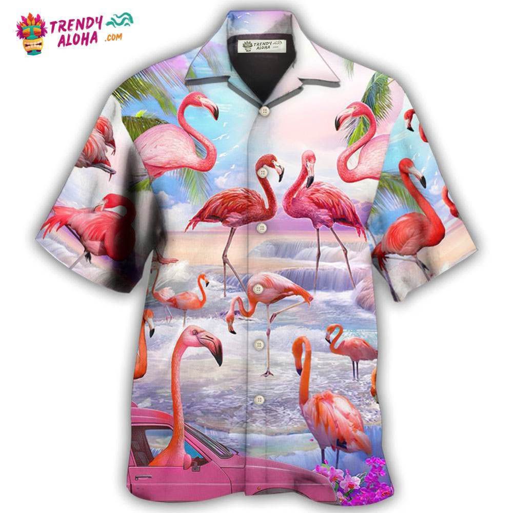 Flamingo In The Paradise Cool Style Hawaiian Shirt – Trendy Aloha Flamingo In The Paradise Cool Style Hawaiian Shirt – Trendy Aloha