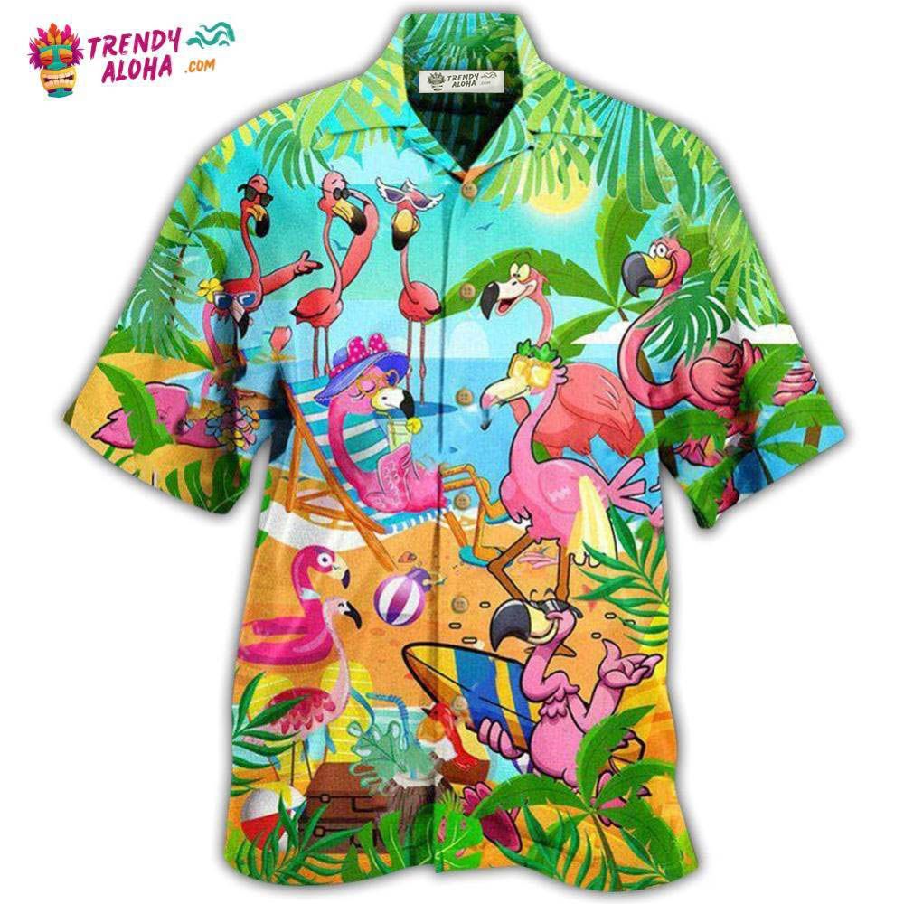 Flamingo Let’S Get Flocked Up Hawaiian Shirt – Trendy Aloha Flamingo Let’S Get Flocked Up Hawaiian Shirt – Trendy Aloha