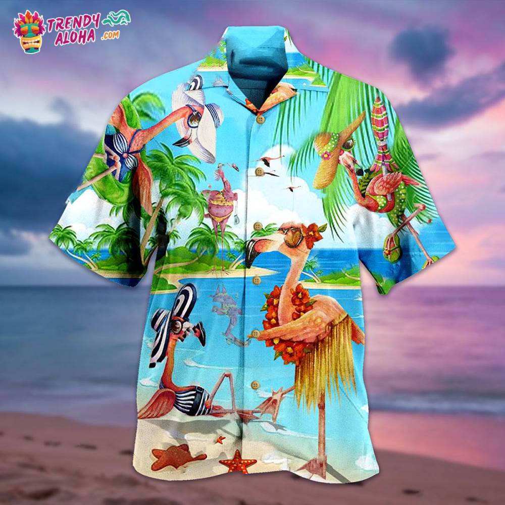 Flamingo Love Beach Amazing Hawaiian Shirt – Trendy Aloha