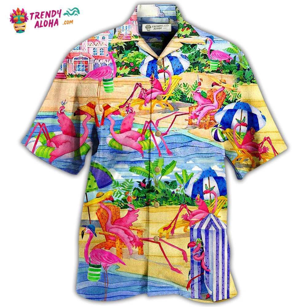 Flamingo Love Beach Hawaiian Shirt – Trendy Aloha Flamingo Love Beach Hawaiian Shirt – Trendy Aloha