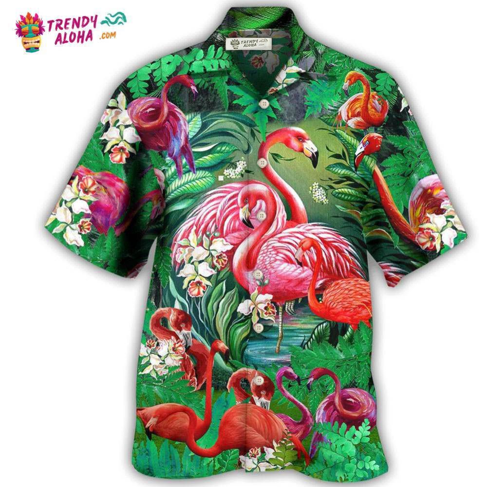 Flamingo Pink Love Life Hawaiian Shirt – Trendy Aloha Flamingo Pink Love Life Hawaiian Shirt – Trendy Aloha