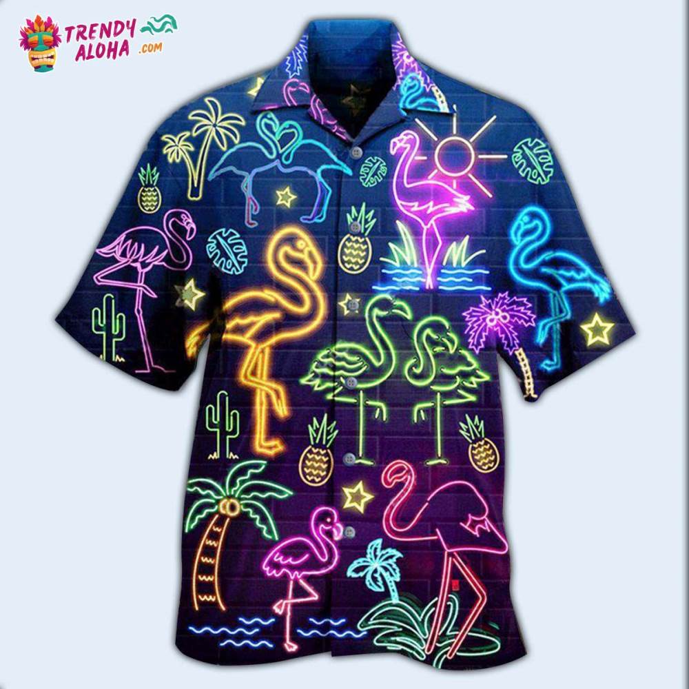 Flamingo Stand Tall And Dream Big Hawaiian Shirt – Trendy Aloha