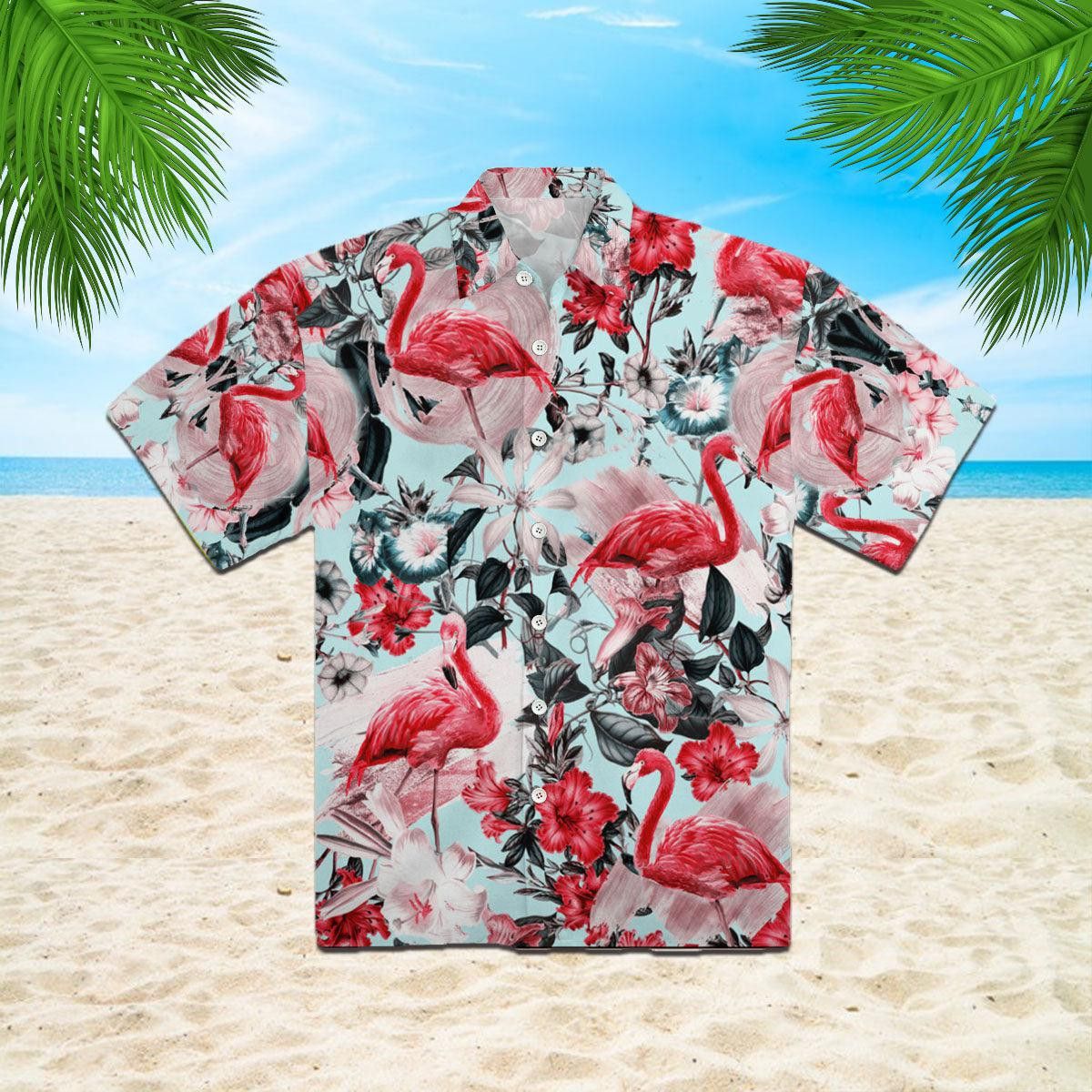 Flamingo Trendy Hawaiian Shirt Flamingo Trendy Hawaiian Shirt