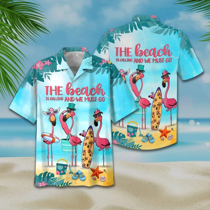 Flamingo Tropical Aloha Shirt For Men, Flamingo Trendy Hawaiian Shirt Flamingo Tropical Aloha Shirt For Men, Flamingo Trendy Hawaiian Shirt